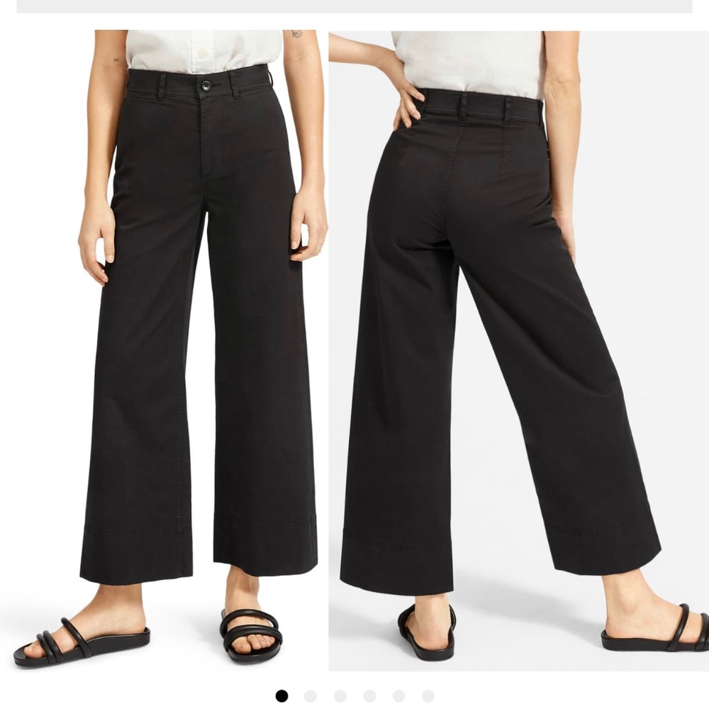 EVERLANE WIDE LEG CROP PANTS